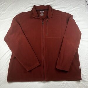 Duluth Trading Co Men’s Rust Full Zip Fleece Sweatshirt Size 2XL - 269
